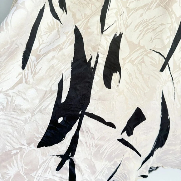 Vintage saks Fifth avenue Silk Blush Pink Black Print Lightweight Blazer 10 - Picture 6 of 9